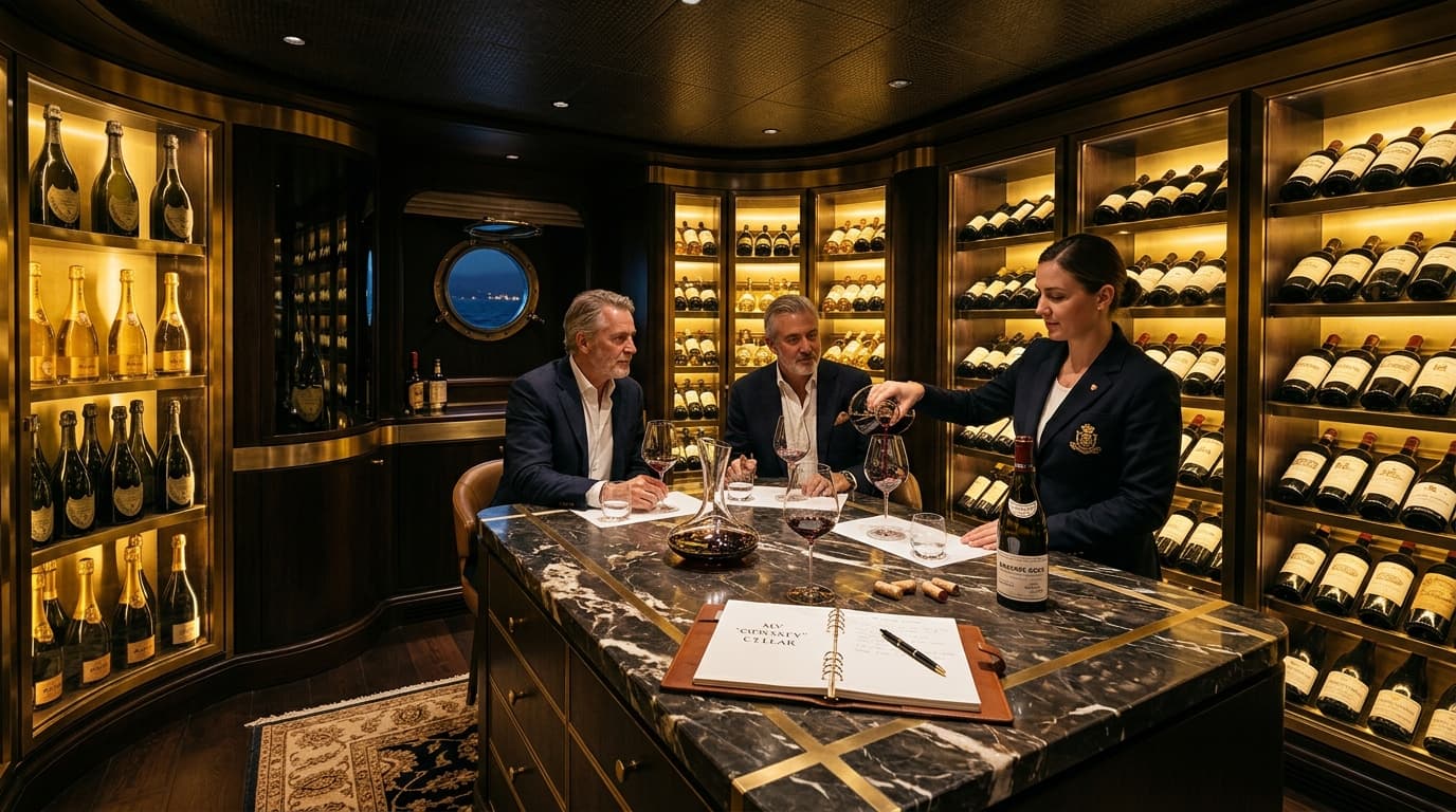 ELYSEA Cruise Grand Salon and Wine Vault